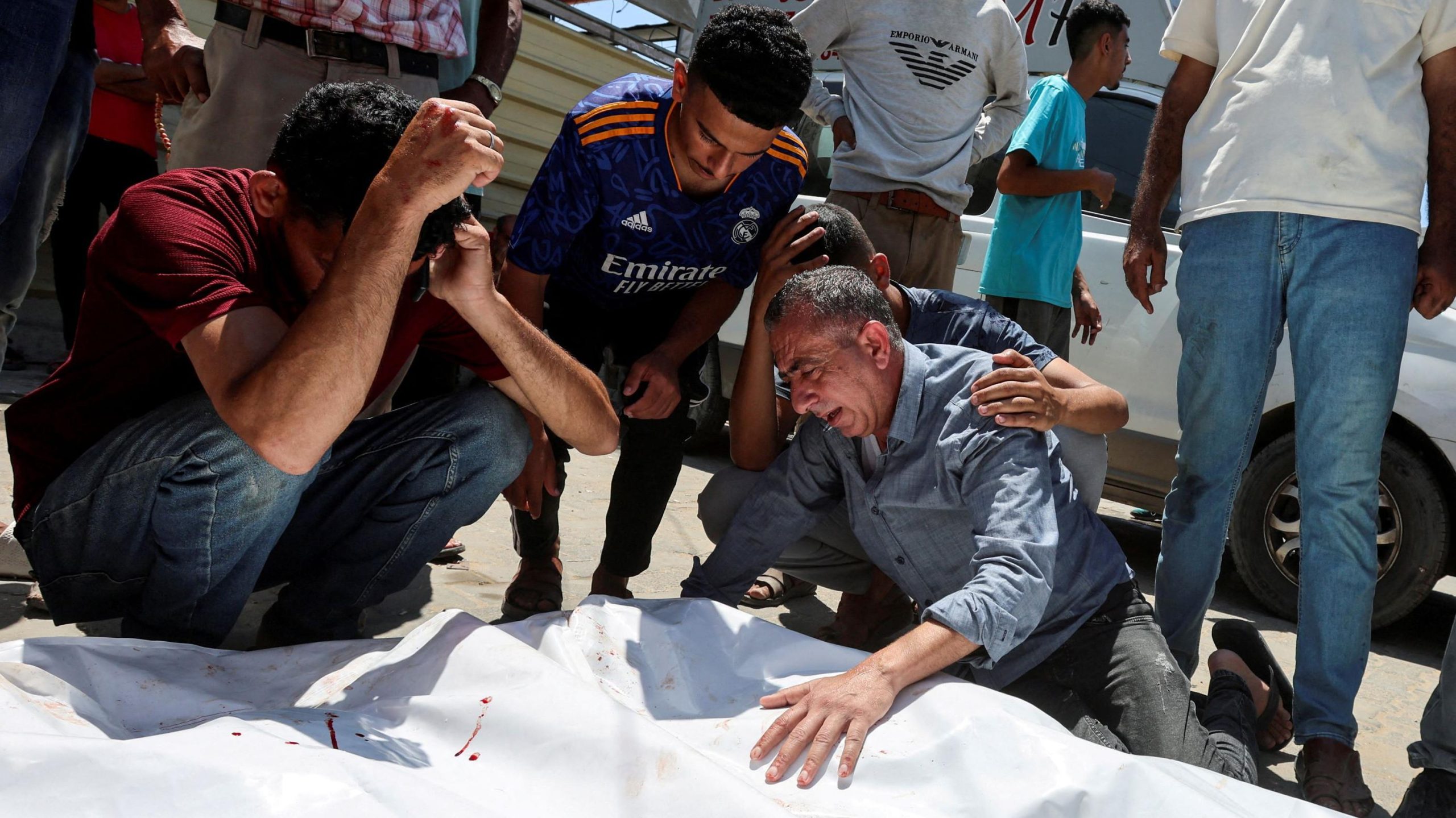 Israeli Strike at Gaza Market Kills 18, Including Police Officers