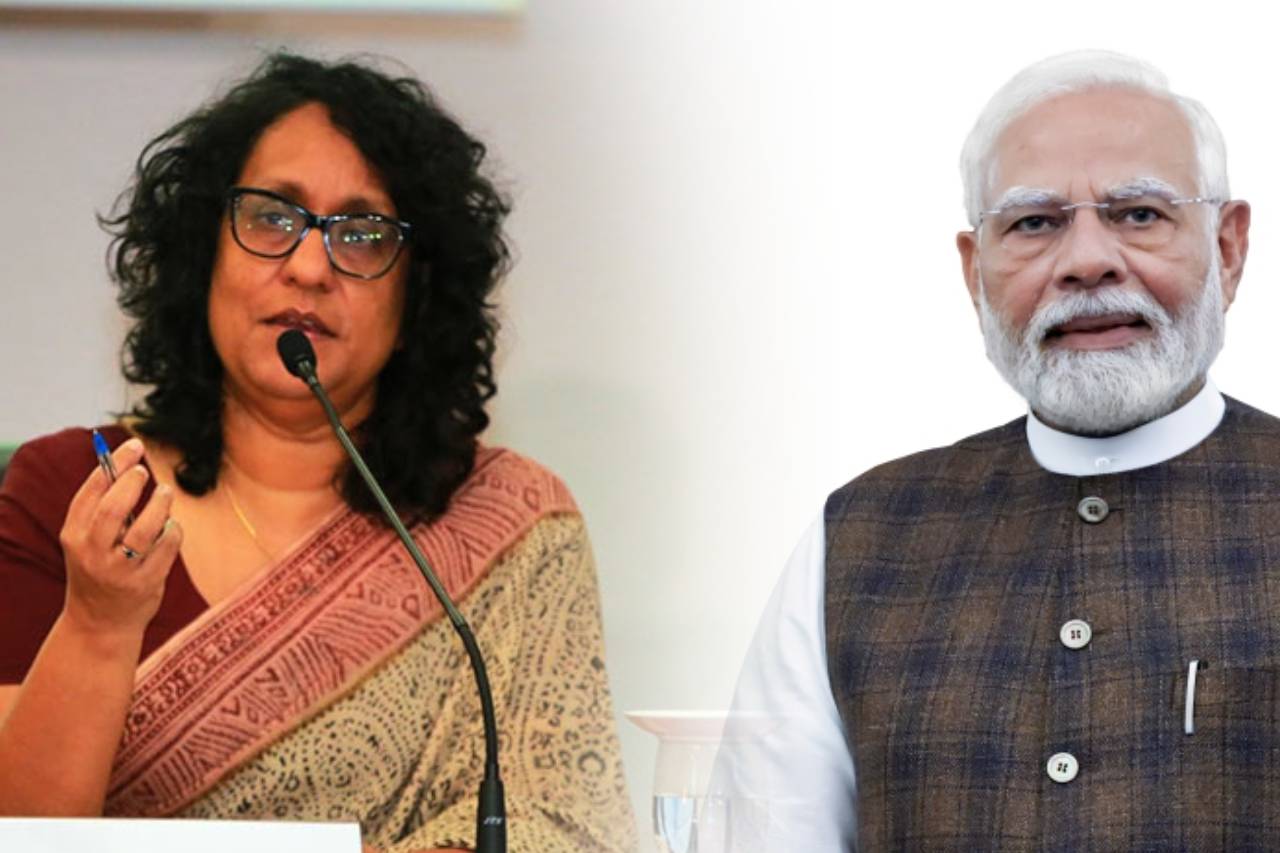 අග්රාමාත්ය හරිනි සහ ඉන්දීය අගමැති මෝදි එකම වේදිකාවක