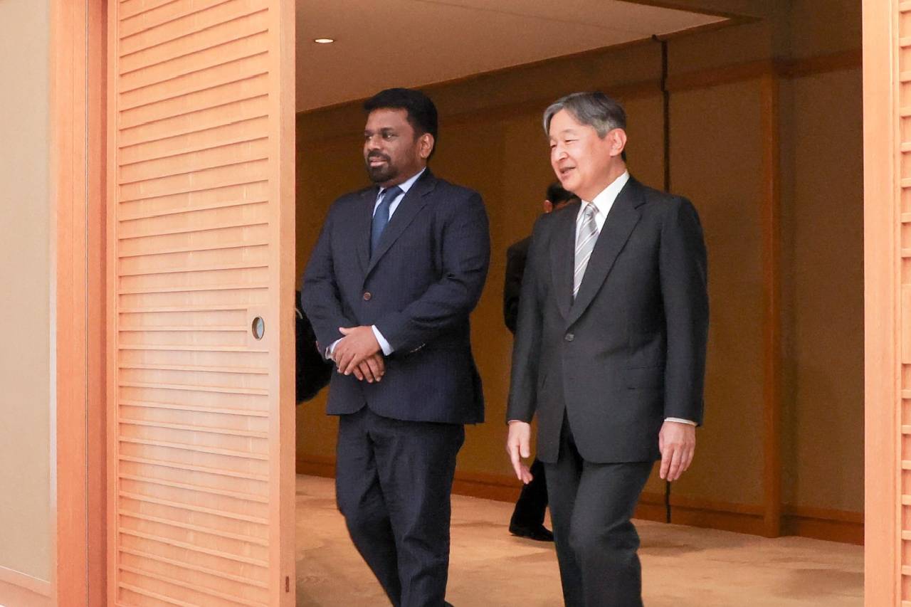 ජනපති ජපානයේ නරුහිතෝ අධිරාජ්යයා හමුවෙයි