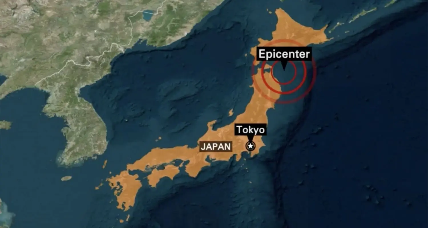 Earthquake Strikes Japan’s Northeast