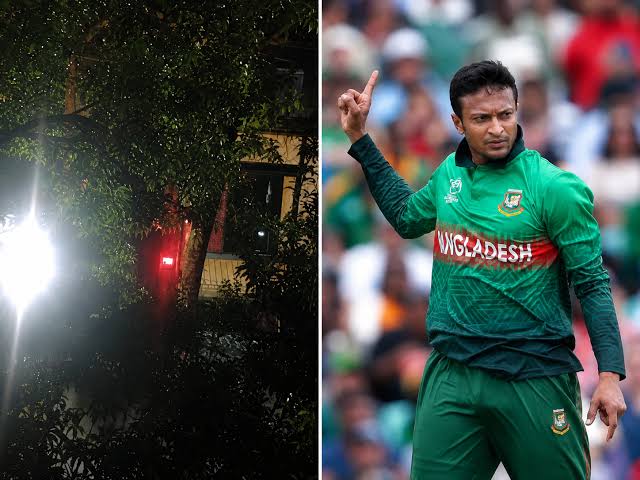 ෂෙයික් හසීනාගේ ප්‍රකාශයෙන් පසු ශකීබ් අල් හසන්ගේ නිවසට ප්‍රහාරයක්