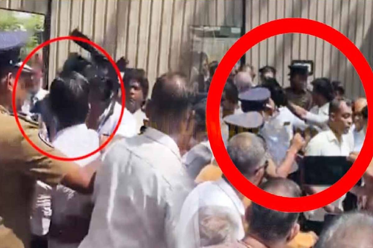 රනිල්ගේ ආරක්ෂකයාට පහරදුන් කැමරා ශිල්පියා අත්අඩංගුවට